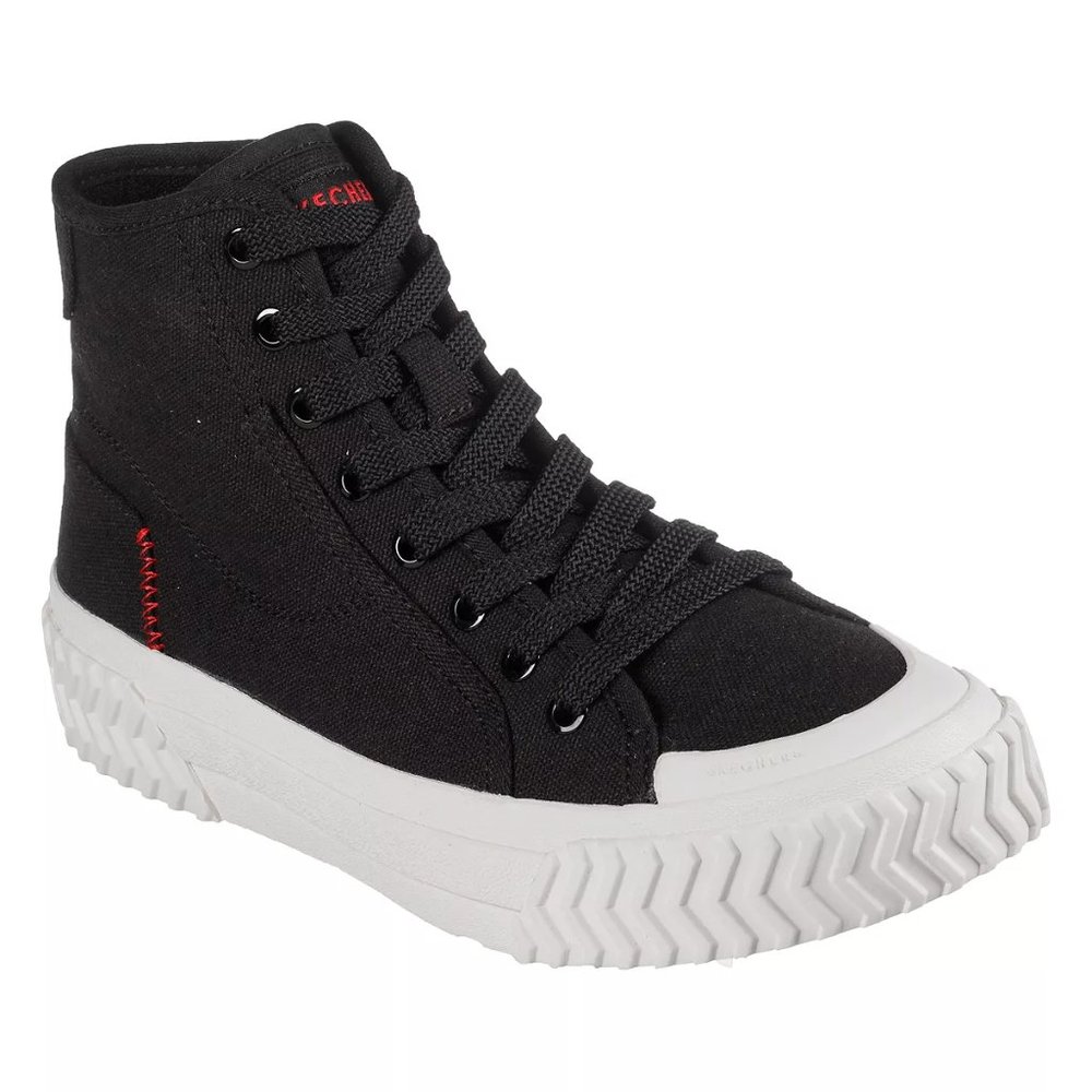 Skechers Womens Street Trax Canvas Hi-Tread Casual Sneakers